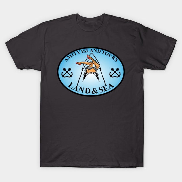 Amity Island Tours T-Shirt by stuff101